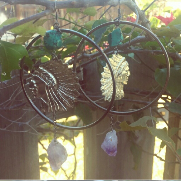 Native American Bohemian Earrings - Picture 1 of 1