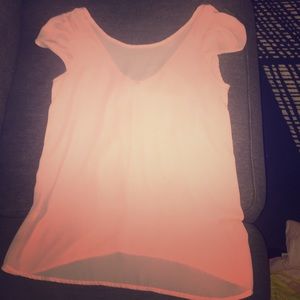 Blush boutique bow back top