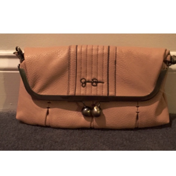 Jessica Simpson clutch with satchel strap