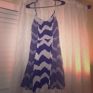 Navy/white chevron sundress