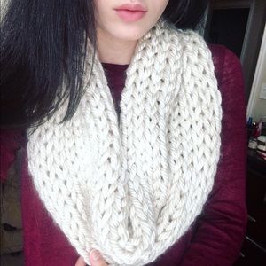 Handmade oversized knit cowl