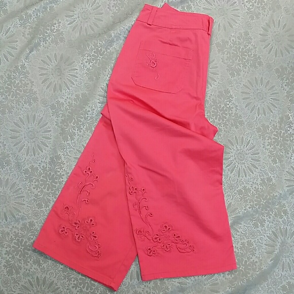 Coldwater Creek hot pink capris PETITE - Picture 1 of 4