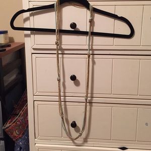 Blue and gold chain Necklace