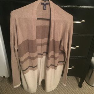 Gap brand cream color block cardigan