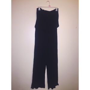 Plain black romper