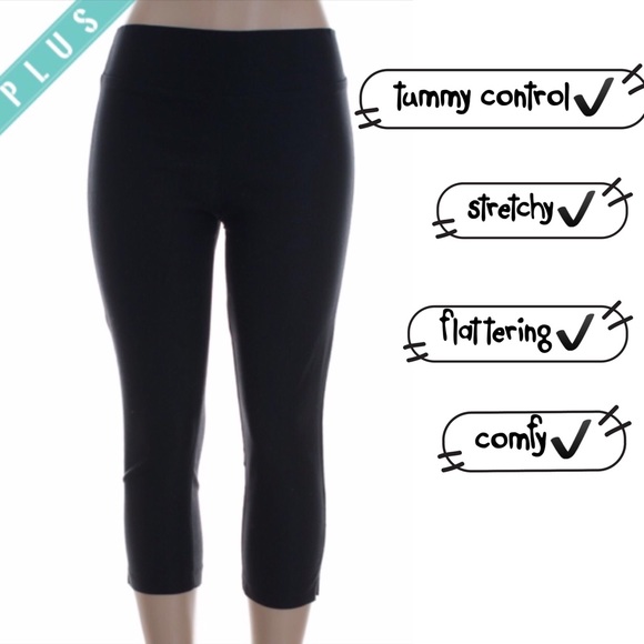 STRETCHY CAPRI PANTS! TEAL, CORAL, WHITE OR BLACK! - Picture 1 of 3