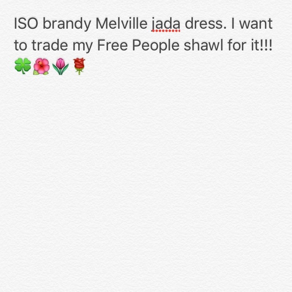 ISO BRANDY MELVILLE JADA DRESS