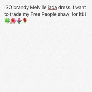 ISO BRANDY MELVILLE JADA DRESS