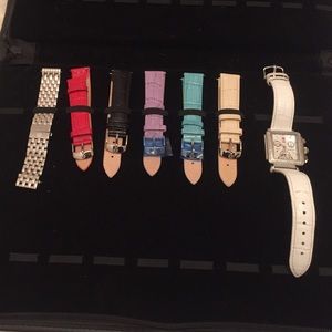 Michele Art Deco diamond watch set