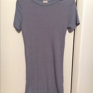 Brandy Melville soft ribbed cotton shirtdress