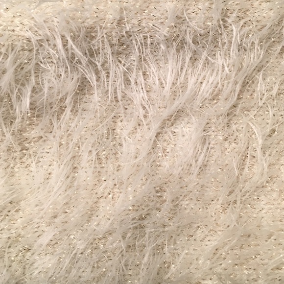 JLo, Cream Gold Elbow Patch Sweater - Picture 4 of 4