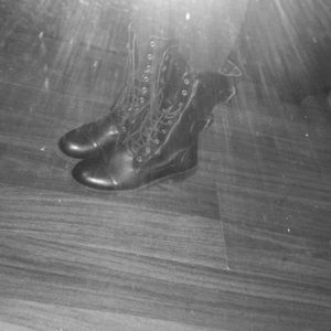 Black combat boots