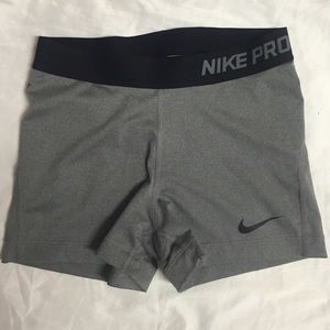 Nike pro spandex grey black