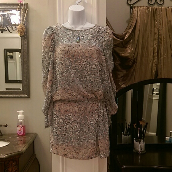 Multi colored blouson dress.