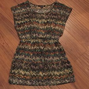 Chevron Retro Blouse