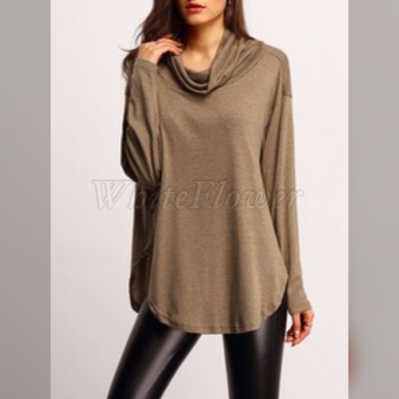 NEW! long Sleeve High Neck T-Shirt. - Picture 2 of 3