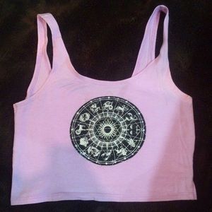 2 for 1 lavender and baby blue crop top Pacsun