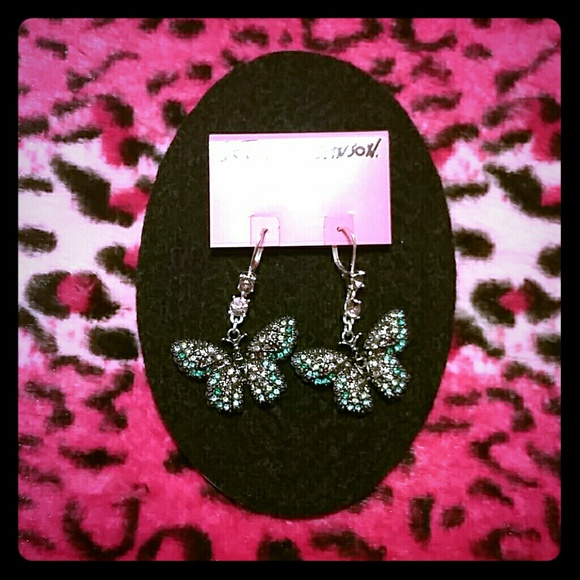 Betsey Johnson Butterfly Earrings