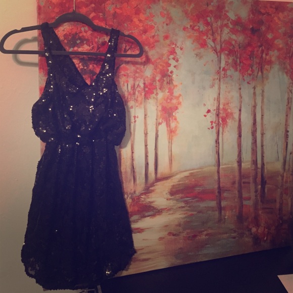 Sequins black Akira dress