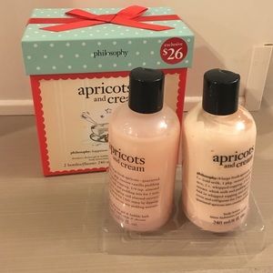 PHILOSOPHY apricot and cream lotion giftset