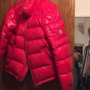 Red Moncler (Authentic) coat