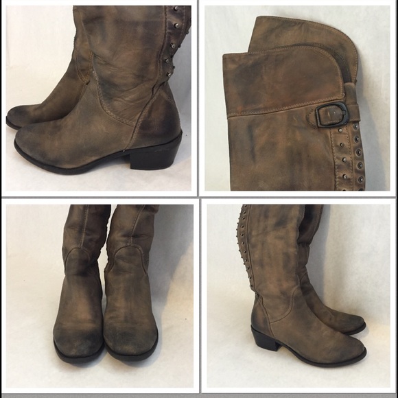 Vince Camuto Tall Studded Boots. - Picture 4 of 4