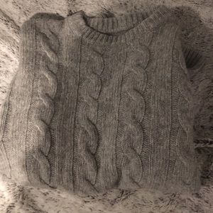 Chunky cable knit sweater