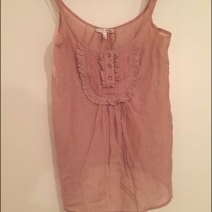 Joie Pink Ruffle Tank