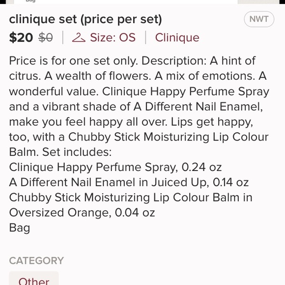 Clinique set ( price per set) - Picture 4 of 4