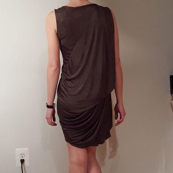 BCBG MaxAzria Runway Asymmetric Draped Dress - Picture 6 of 6