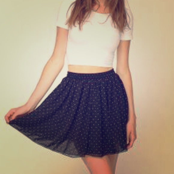 American Apparel Chiffon Skirt