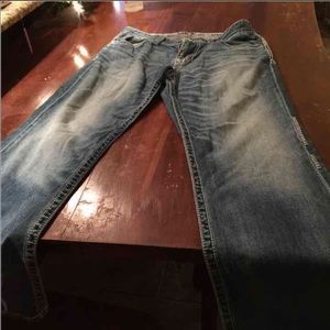 Men's Buckle Black Jeans.