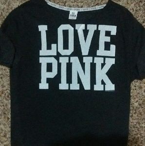 Pink short sleeve pullover