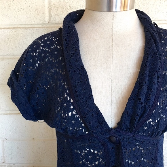 Nanette Lepore blue lace dress - Picture 2 of 4