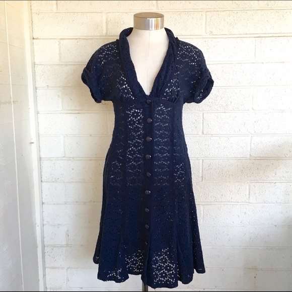Nanette Lepore blue lace dress - Picture 3 of 4
