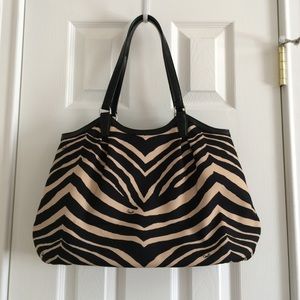 Coach Bags - Signature Stripe Zebra Print 'Devin' Shoulder Bag Coach Bags - Signature Stripe Zebra Print 'Devin' Shoulder Bag
