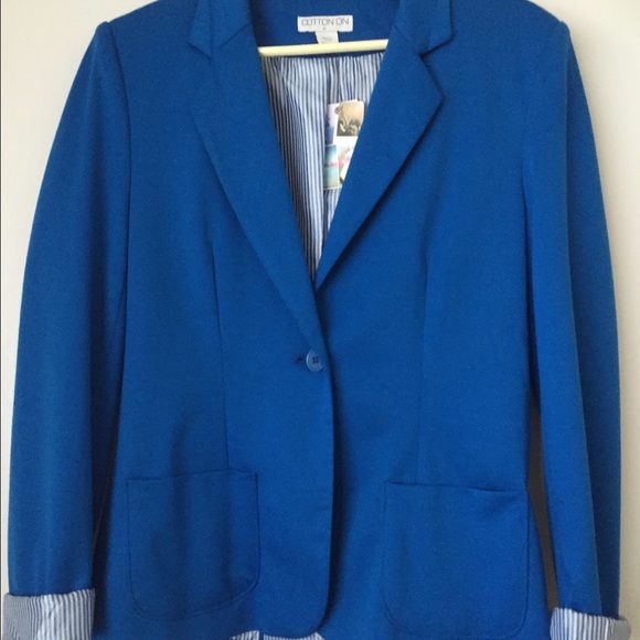 Cotton On blue blazer sz M