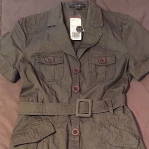 Army green safari dress. Forever 21