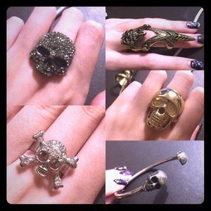 Skull ring set