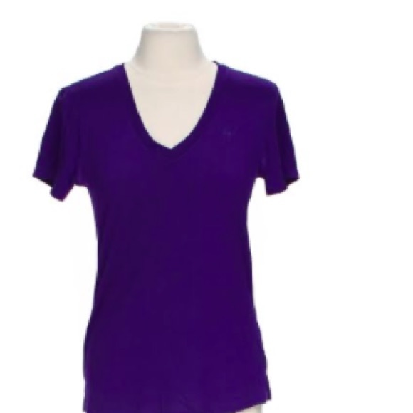 Nike Dri-Fit v-neck tee, medium, purple