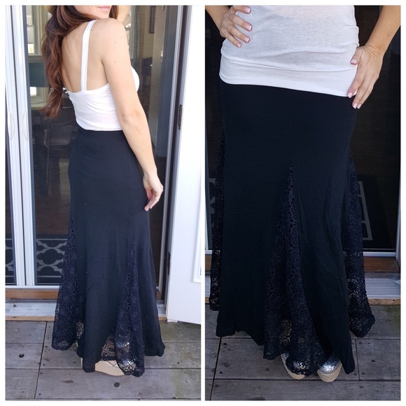 XS & S left❗️Black maxi skirt - Picture 3 of 3