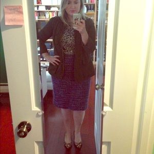 J. Crew Tweed Pencil Skirt