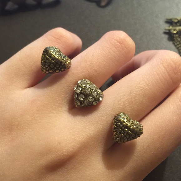 Heart ring set - Picture 2 of 4