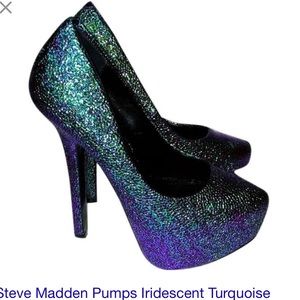 Purple and Green High heels