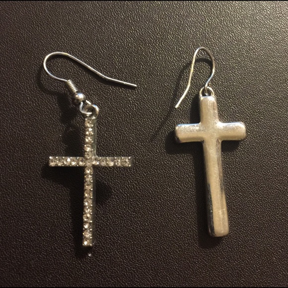 Cross ring&earring set - Picture 3 of 3