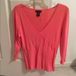 Peach three quarter sleeve shirt