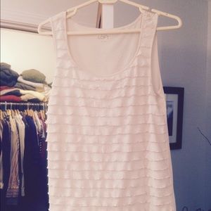 Ann Taylor ruffled tank