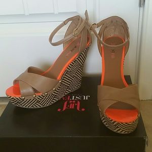 Multi-colored wedges from JustFab