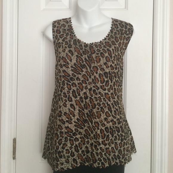 💰Beige/Black/Brown "Belle Amie" Top/Blouse