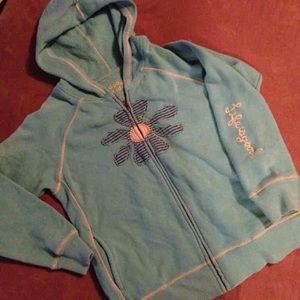 Life is good hoodie jacket L girls